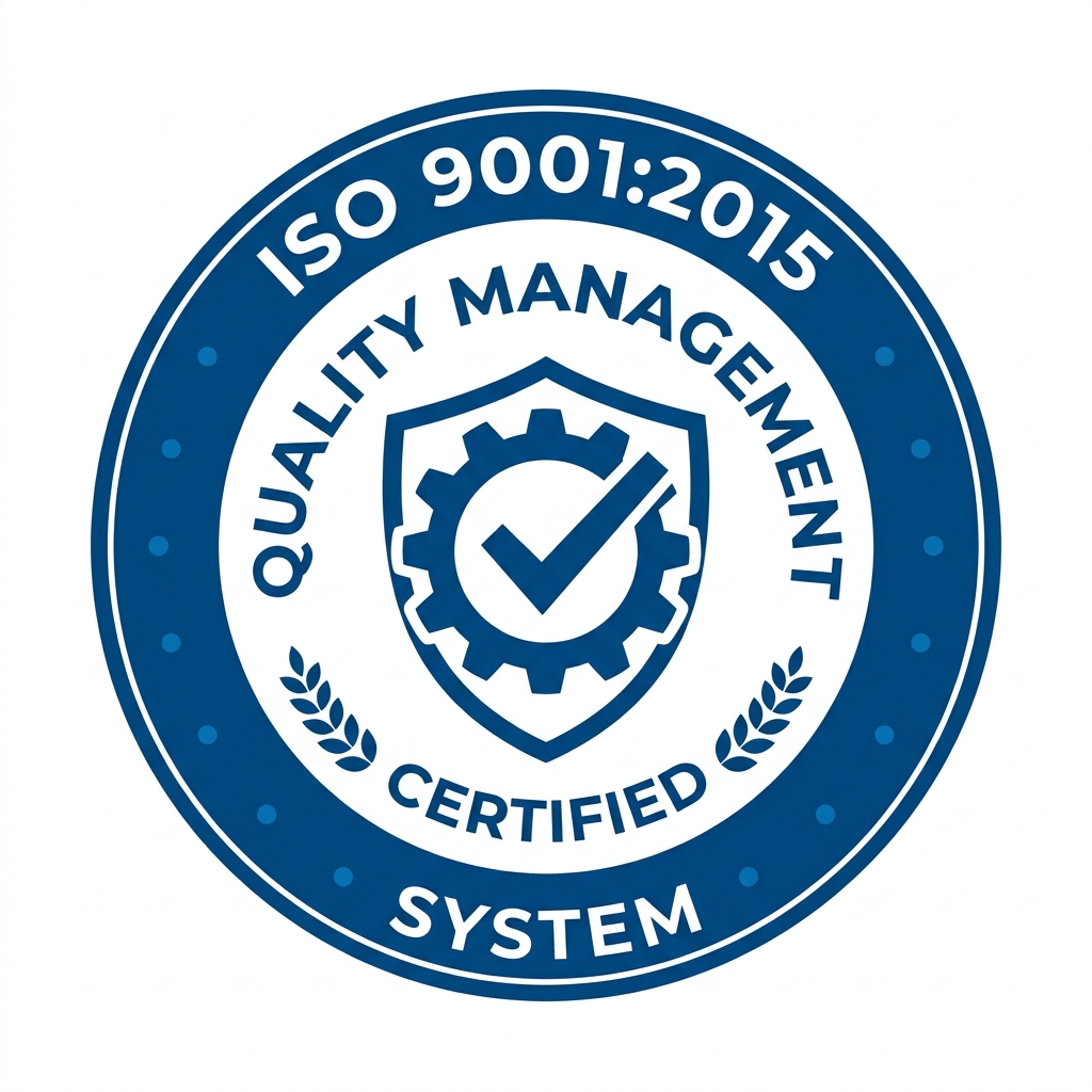 ISO 9001:2015 Quality Management Certified Badge